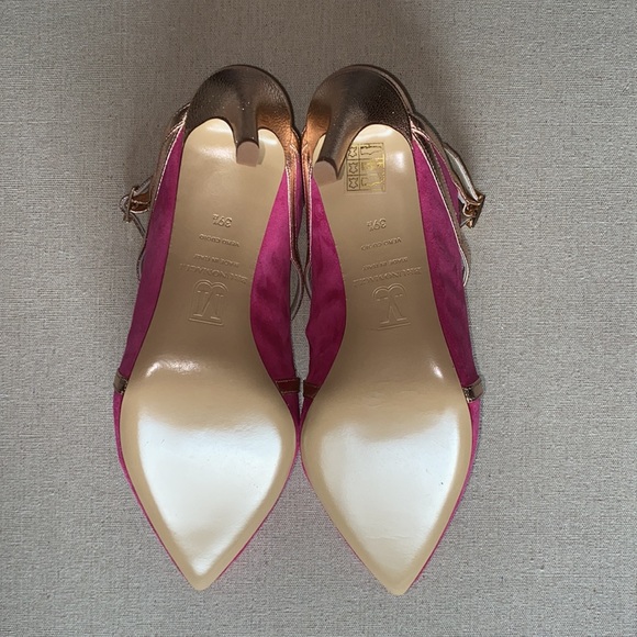 🐰 Bruno Magli • “Carla” Suede Mule Heels - Picture 5 of 10